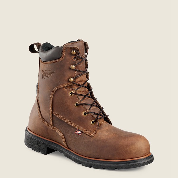 Red Wing Iş Botu Erkek - Dynaforce® - 8-Inch Soft Toe - Kahverengi - 60AQKTHUM